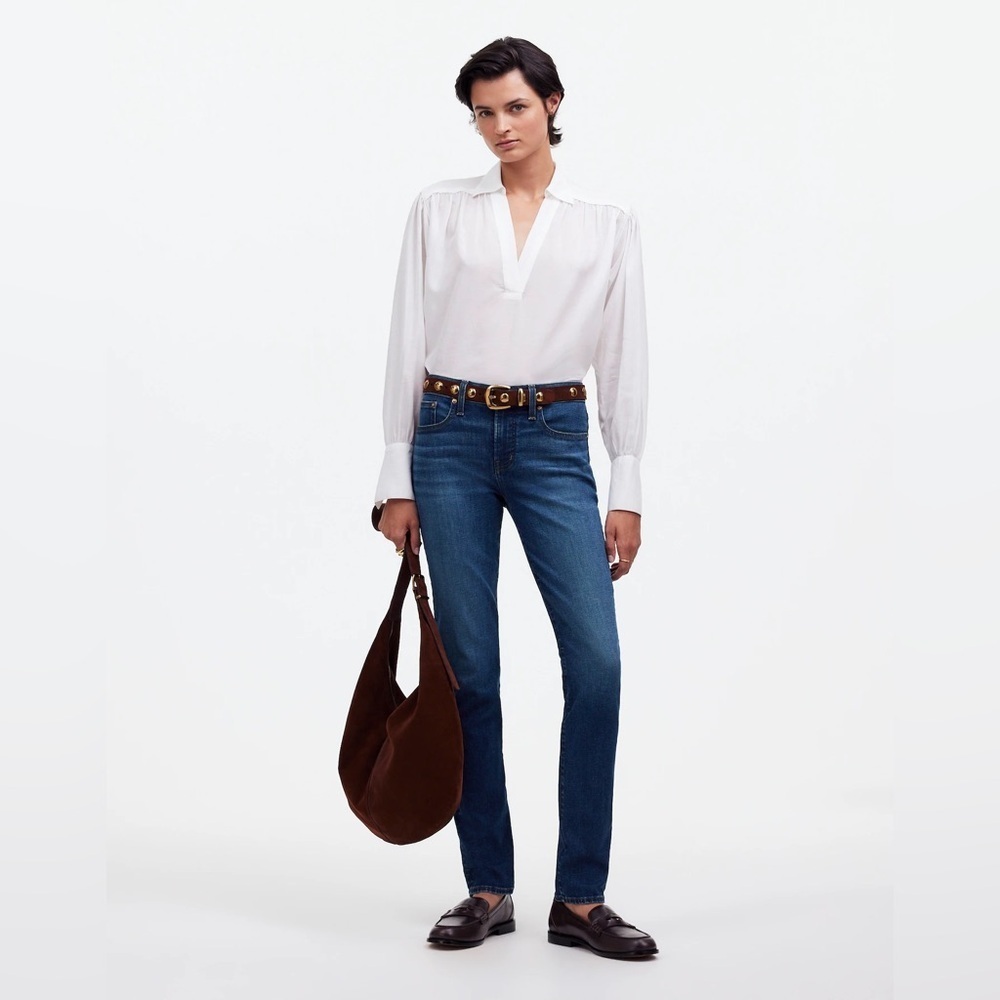 Madewell The Petite Mid-Rise Perfect Vintage Jean in Kenmere Wash size 26P